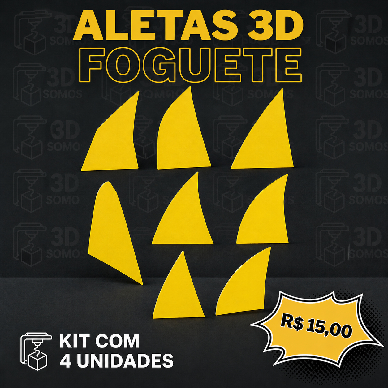 Aletas para Foguetes Pet